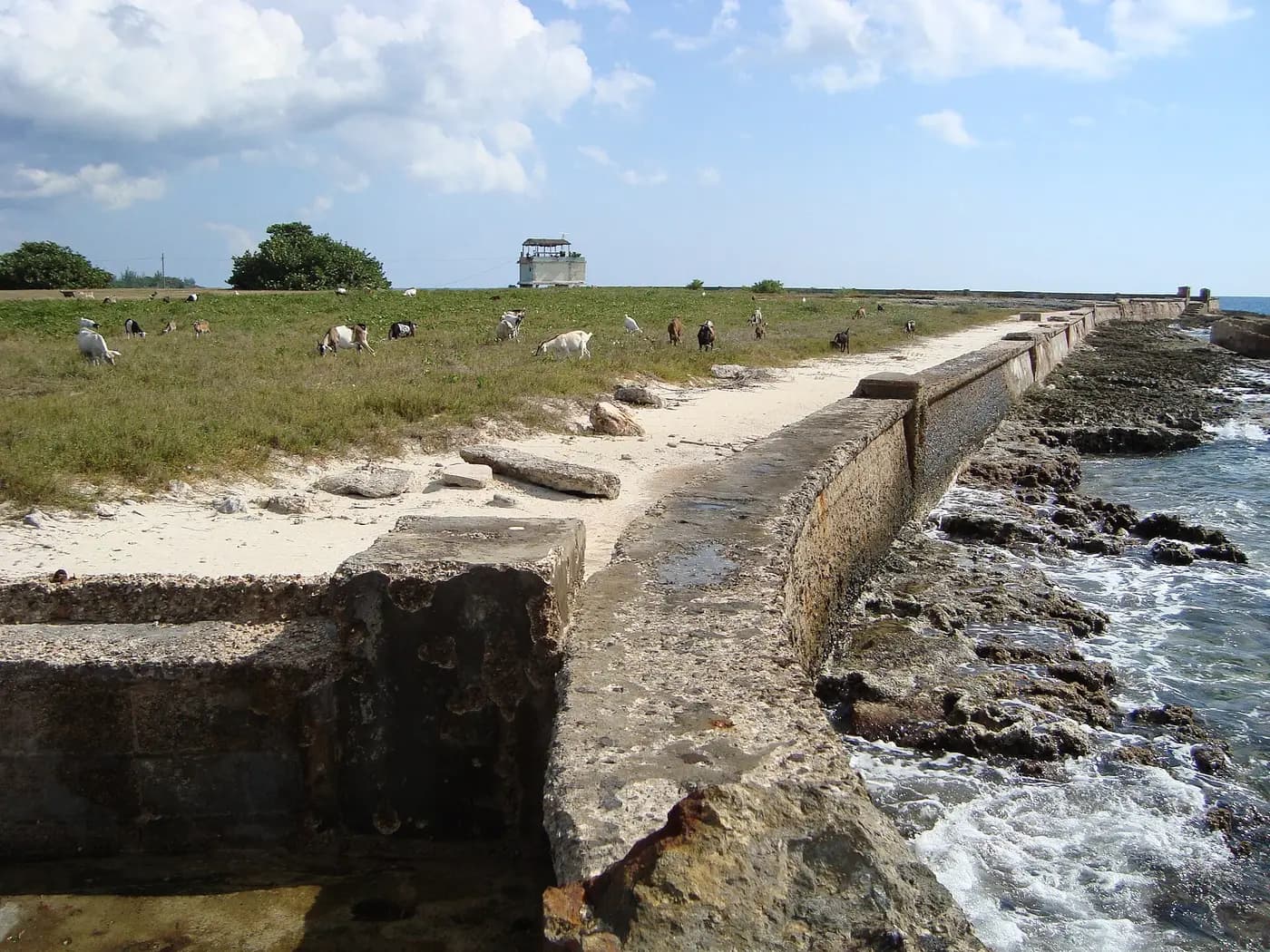 The shoreline at Playa Girón on Cuba's Bay of Pigs, where the 1961 invasion landed