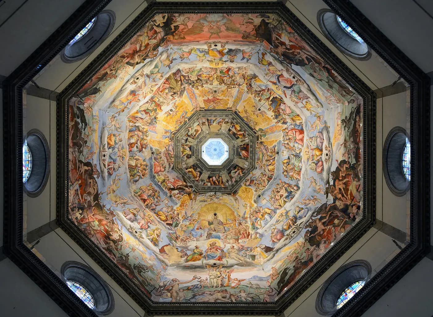 Brunelleschi's red-tiled dome rising above Florence Cathedral