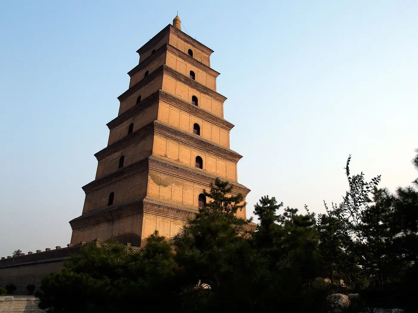 The Giant Wild Goose Pagoda in Xi'an, formerly Chang'an