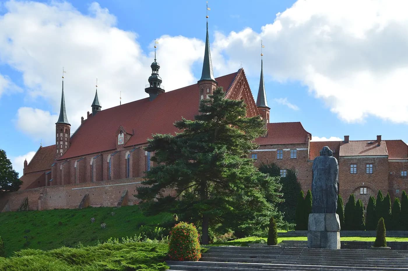 Frombork Cathedral on its hilltop, where Copernicus lived and worked