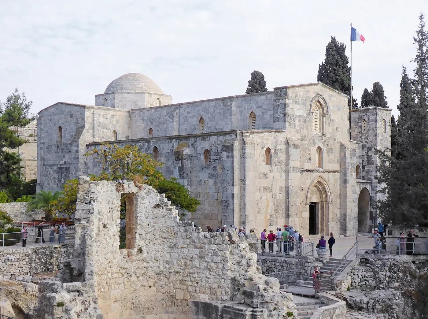 The plain stone crusader-era Church of St Anne in Jerusalem's Old City