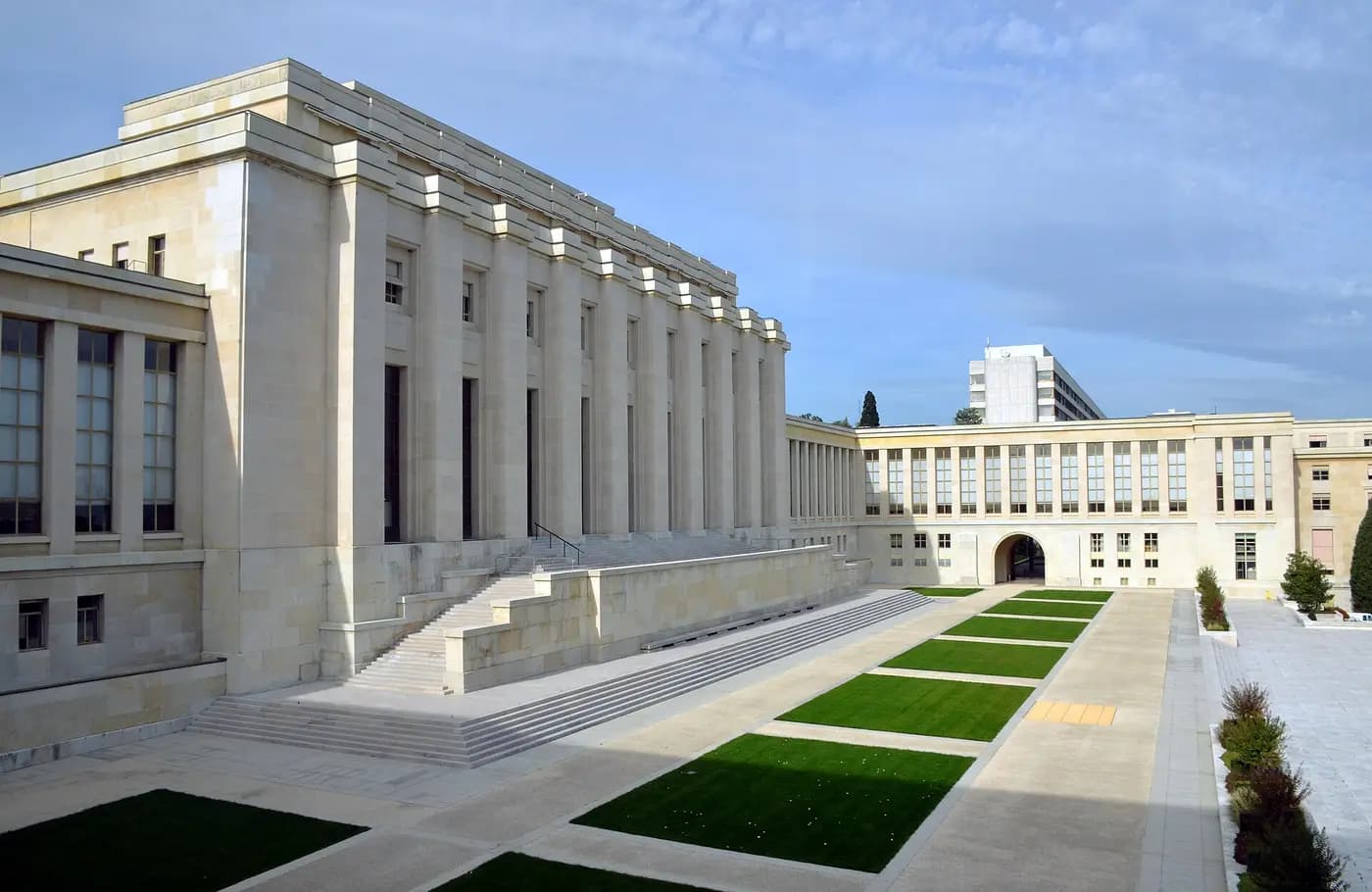 The Palais des Nations in Geneva, built as the headquarters of the League of Nations