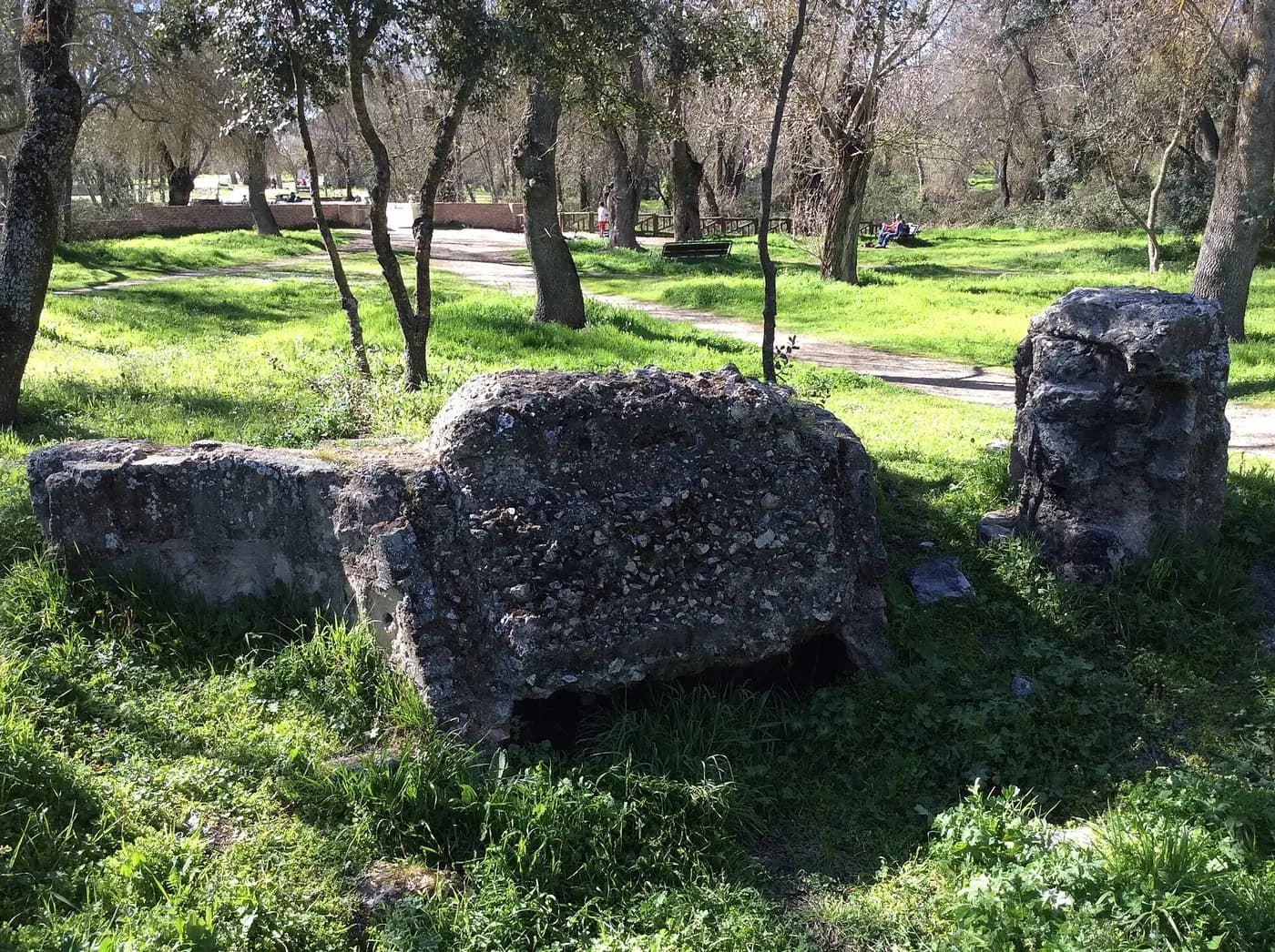 A Spanish Civil War concrete bunker in Casa de Campo park, part of Madrid's defences