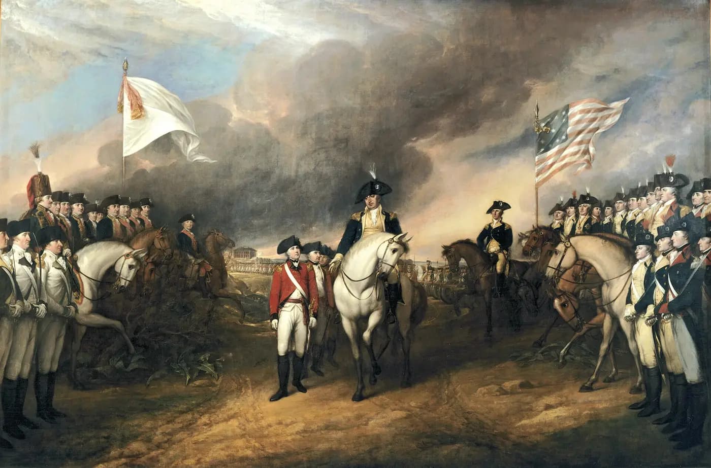 John Trumbull's painting of the British surrender at Yorktown in 1781
